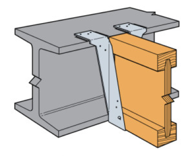 Wood joist to steel beam