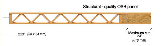 An open web wood joist