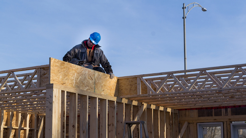 Open joist with rim board