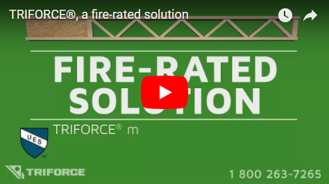 TRIFORCE®, complies with 2015 IRC (section R302.13) for fire performance