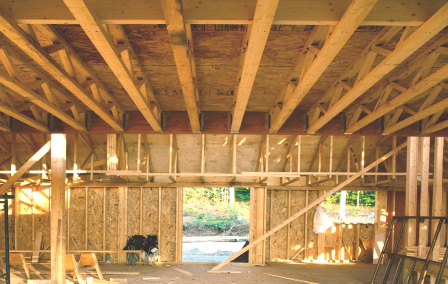 Open joist floor system